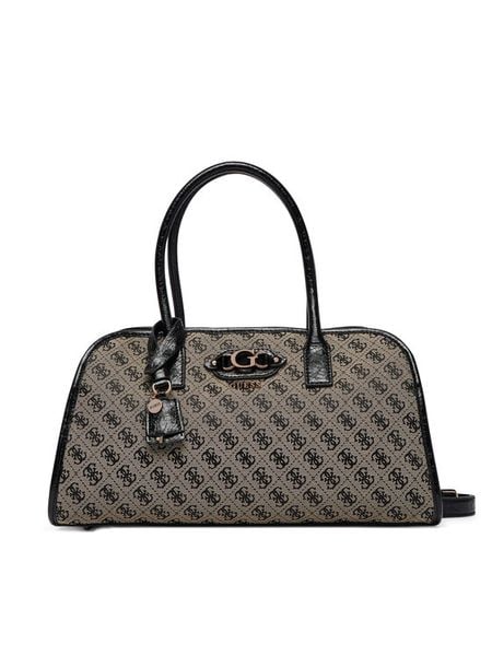 Guess Torebka Samantha HWJT23 13060 Czarny. Czarne torebki klasyczne damskie Guess, z aplikacjami, z materiału, bez dodatków. Za 634.99 zł.