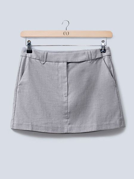 LeGer Spódnica "Freya" w kolorze szarym rozmiar: 40. Szare spódniczki damskie LeGer, bez wzorów, z lyocellu, mini, proste. Za 157.35 zł.