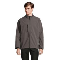 Kurtka Męska Relax Soft Shell. Brązowe kurtki męskie SOL'S, m, bez wzorów, sportowe, bez kaptura. Za 258.99 zł.
