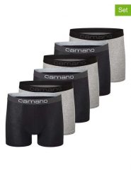 Camano Bokserki (6 par) w kolorze czarno-szarym rozmiar: XL. Czarne bokserki męskie camano, bez wzorów. Za 157.35 zł.
