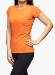 Koszulka do biegania damska Houdini Pace Air Tee. Brązowe bluzki sportowe damskie Houdini, xs, bez wzorów, z materiału, bez ramiączek. Za 192.49 zł.