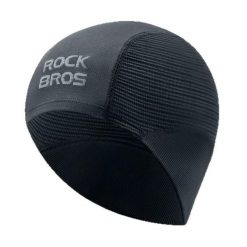 Czapka rowerowa ochrona uszu wiatroszczelna. Czarne czapki męskie ROCKBROS, bez wzorów, z dzianiny, sportowe. Za 65.52 zł.