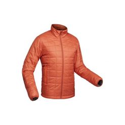 Kurtka trekkingowa Trek 100 męska. Czarne kurtki męskie FORCLAZ, m, bez wzorów, z materiału, bez kaptura. Za 129.99 zł.