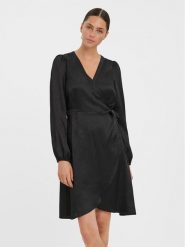 Vero Moda Sukienka codzienna Sabi 10278655 Czarny Relaxed Fit. Czarne sukienki damskie Vero Moda, na co dzień, s, bez wzorów, z syntetyku, bez kołnierzyka, bez ramiączek, proste. Za 89.99 zł.