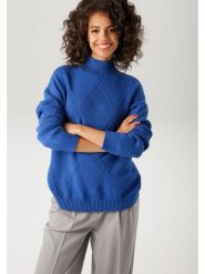 Aniston Sweter w kolorze niebieskim rozmiar: 42. Niebieskie golfy damskie Aniston, bez kołnierzyka. Za 74.11 zł.