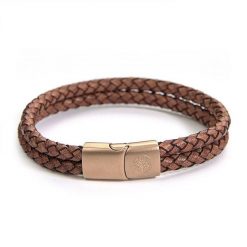Bransoletka męska BETLEWSKI 18.5 cm brązowa BBPL-09-JBRA-R2. Brązowe biżuteria dla mężczyzn Betlewski, z brązu. Za 99.99 zł.