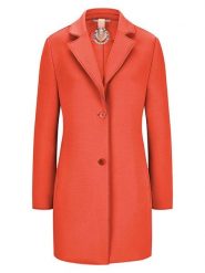 Milestone Płaszcz przejściowy "Tulip" w kolorze koralowym rozmiar: 42. Pomarańczowe płaszcze damskie Milestone, bez wzorów. Za 404.99 zł.