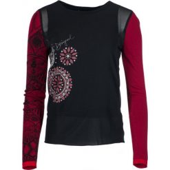 Desigual bluzka damska Glen, S, czarna. Czarne bluzki damskie Desigual, s, bez wzorów, bez kołnierzyka, bez ramiączek. W wyprzedaży za 238.00 zł.