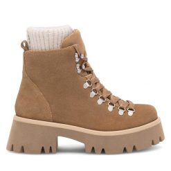 Trapery Lasocki. Brązowe trapery damskie Lasocki, bez obcasa. Za 329.99 zł.