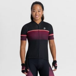 Koszulka rowerowa damska Rogelli Impress II. Brązowe topy sportowe damskie Rogelli, m, bez wzorów, z elastanu, bez ramiączek. Za 345.00 zł.