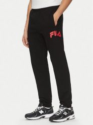 Fila Spodnie dresowe Lagesse FAM0869 Czarny Regular Fit. Czarne spodnie dresowe męskie Fila, bez wzorów, z bawełny. Za 169.99 zł.