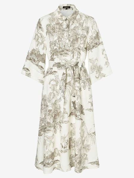 More & More Sukienka koszulowa w kolorze kremowo-oliwkowym rozmiar: 40. Brązowe sukienki damskie MORE & MORE, bez wzorów, z tkaniny, bez kołnierzyka, bez ramiączek, midi, koszulowe. Za 204.96 zł.