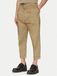 AMI Paris Spodnie materiałowe HTR121.CO0103 Khaki Oversize. Brązowe spodnie materiałowe męskie AMI PARIS, bez wzorów, z bawełny. Za 1,109.00 zł.