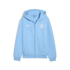 Młodzieżowa kurtka Manchester City FtblEssentials z kapturem PUMA. Biała kurtki damskie Puma, m, bez wzorów, do biegania. Za 259.00 zł.