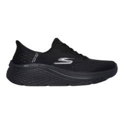 Buty sportowe damskie, Slip-Ins: Max Cushioning Elite 2.0 - Vanish. Czarne buty sportowe na co dzień damskie Skechers, bez wzorów, z materiału, trekkingowe. Za 489.99 zł.