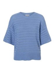 More & More Sweter w kolorze niebieskim rozmiar: 36. Niebieskie swetry klasyczne damskie MORE & MORE, bez kołnierzyka. Za 146.63 zł.