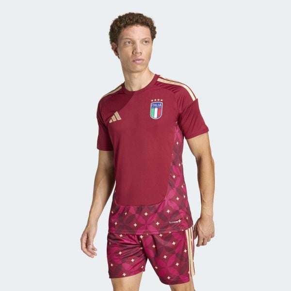 Podstawowa koszulka bramkarska Włochy 26. Brązowe t-shirty sportowe męskie Adidas, bez ramiączek, do piłki nożnej, climacool (adidas). Za 439.00 zł.