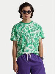 Polo Ralph Lauren T-Shirt 710B16614001 Zielony Regular Fit. Zielone koszulki polo męskie Polo Ralph Lauren, m, bez wzorów, z bawełny, bez ramiączek. Za 419.99 zł.