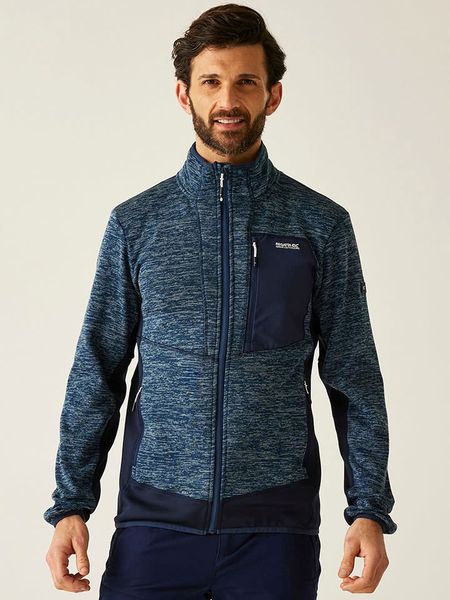 Regatta Kurtka polarowa "Baslinn" w kolorze niebieskim rozmiar: XL. Niebieskie kurtki męskie Regatta, xl, bez wzorów, z polaru, bez kaptura. Za 122.09 zł.