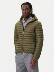 Save The Duck Kurtka zimowa D30650M GIGA01 Zielony Regular Fit. Zielone kurtki męskie SAVE THE DUCK, na zimę, m, bez wzorów, z syntetyku, bez kaptura. Za 789.99 zł.