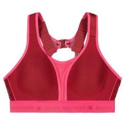 Biustonosz treningowy Shock Absorber Ultimate Run Bra Padded. Czerwone biustonosze Shock Absorber, bez wzorów. Za 149.99 zł.