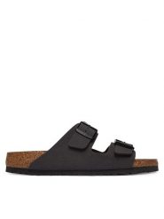 Birkenstock Klapki Arizona 1032045 Szary. Szare klapki damskie Birkenstock, bez wzorów, ze skóry, bez obcasa. Za 399.99 zł.