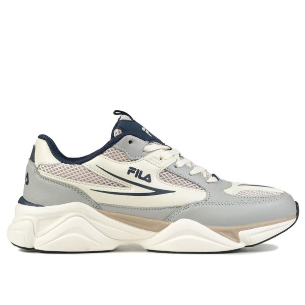 Buty sneakersy sportowe męskie Fila RECADE. Brązowe buty sportowe na co dzień męskie Fila, z jeansu, bez zapięcia, trekkingowe. Za 199.00 zł.