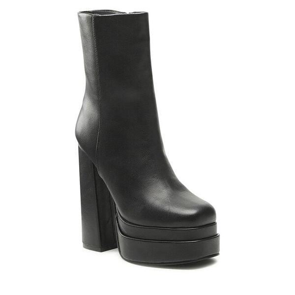 Botki Jenny Fairy. Czarne botki damskie Jenny Fairy, bez obcasa, na słupku, bez zapięcia. Za 249.99 zł.