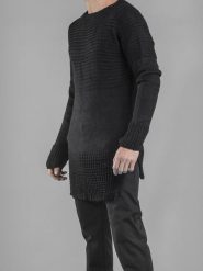 Barbarossa Moratti Sweter | BM16-5004-1-23 | Mężczyzna | Czarny. Czarne swetry męskie Barbarossa Moratti, m, bez wzorów, z dzianiny, bez kołnierzyka. W wyprzedaży za 229.00 zł.