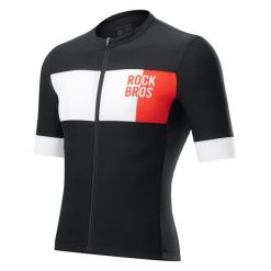 Męska oddychająca koszulka kolarska ROCKBROS. Czarne t-shirty sportowe męskie ROCKBROS, na lato, l, z elastanu, bez ramiączek, rowerowe. Za 225.52 zł.