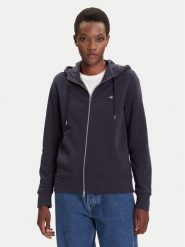 Gant Bluza Shield 4201412 Granatowy Regular Fit. Niebieskie bluzy bez kaptura damskie Gant, xs, z bawełny. Za 439.99 zł.