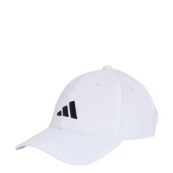 Czapka New Logo Embroidered Baseball. Białe czapki męskie Adidas, bez wzorów, z materiału, sportowe. Za 79.95 zł.