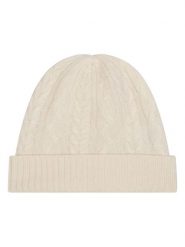 AUTHENTIC CASHMERE Kaszmirowa czapka "Scott" w kolorze kremowym rozmiar: onesize. Brązowe czapki męskie AUTHENTIC CASHMERE, bez wzorów, z kaszmiru, sportowe. Za 170.47 zł.