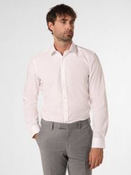 Finshley & Harding Koszula łatwa w prasowaniu Mężczyźni Slim Fit Bawełna biały, 39. Białe koszule męskie Finshley & Harding, m, bez wzorów, z bawełny, bez kołnierzyka, bez ramiączek. Za 179.95 zł.