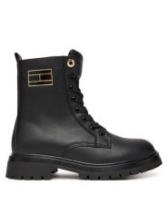 Tommy Hilfiger Trapery T3A5-34015-1355999 Czarny. Czarne buty zimowe chłopięce Tommy Hilfiger, ze skóry, bez zapięcia. Za 469.99 zł.