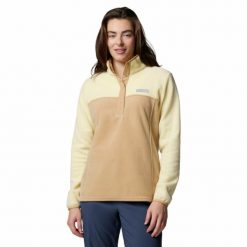 Bluza polarowa damska Columbia Benton Springs 1/2 Snap Pullover Fleece II. Żółte bluzy bez kaptura damskie Columbia, z polaru. Za 139.99 zł.