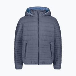 Kurtka puchowa męska CMP. Niebieskie kurtki męskie CMP, na zimę, m, bez wzorów, z puchu, sportowe, bez kaptura. Za 319.99 zł.