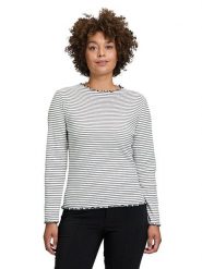 CARTOON Koszulka w kolorze kremowo-czarnym rozmiar: 42. Brązowe bluzki damskie Cartoon, bez wzorów, bez kołnierzyka, bez ramiączek. Za 56.66 zł.