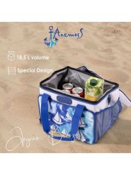 Anemoss Torba chłodząca "Sail" w kolorze niebiesko-białym - 18,5 l rozmiar: onesize. Białe torebki klasyczne damskie Anemoss, bez wzorów, z materiału, bez dodatków. Za 52.99 zł.