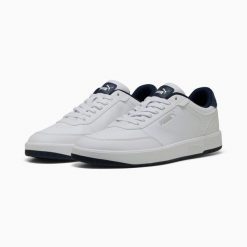 Puma Buty Canasta 40313805. Białe buty sportowe na co dzień męskie Puma, z syntetyku, bez zapięcia, trekkingowe. Za 213.99 zł.
