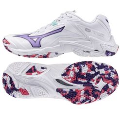 Buty Mizuno Wave Lightning Z8 V1GC240020 białe. Białe buty sportowe na co dzień damskie bez wzorów, z syntetyku, na fitness i siłownię, mizuno wave. Za 736.65 zł.