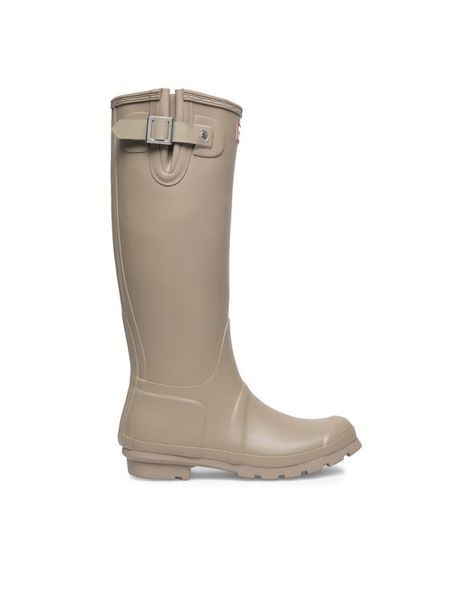 Hunter Kalosze HFW-004 Beżowy. Brązowe kalosze damskie Hunter, bez wzorów, z kauczuku. Za 279.99 zł.