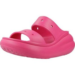 Sandały CROCS CRUSH SANDAL Rose. Czerwone sandały damskie Crocs, bez wzorów, bez obcasa. Za 272.99 zł.