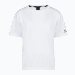 Koszulka damska BOGNER FIRE+ICE Cara. Białe t-shirty damskie l, bez wzorów, z bawełny, bez kołnierzyka. Za 339.99 zł.