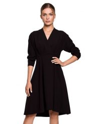Stylove Sukienka w kolorze czarnym rozmiar: S. Czarne sukienki damskie Stylove, s, bez wzorów, bez kołnierzyka, bez ramiączek, midi. Za 127.05 zł.
