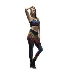 Damskie legginsy Dorawon Mandala. Czerwone legginsy damskie DORAWON, bez wzorów, na fitness i siłownię. Za 450.00 zł.