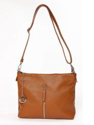 Mia Tomazzi Skórzana torebka "Alerami" w kolorze jasnobrązowym - 30 x 10 x 24 cm rozmiar: onesize. Brązowe torebki klasyczne damskie Mia Tomazzi, bez wzorów, z materiału, bez dodatków. Za 217.99 zł.