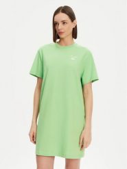 Lacoste Sukienka codzienna EF9573 Zielony Regular Fit. Zielone sukienki damskie Lacoste, na co dzień, bez wzorów, z bawełny, bez kołnierzyka, bez ramiączek, proste. Za 339.99 zł.