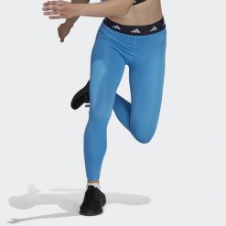 Legginsy damskie adidas TECHFIT 7/8. Niebieskie legginsy sportowe damskie Adidas, xs, bez wzorów, z materiału, na fitness i siłownię, techfit (adidas). Za 162.99 zł.