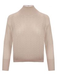 Malo Optimum Sweter w kolorze jasnoróżowym rozmiar: S. Brązowe golfy damskie Malo Optimum, s, bez wzorów, z kaszmiru, bez ramiączek. Za 304.99 zł.
